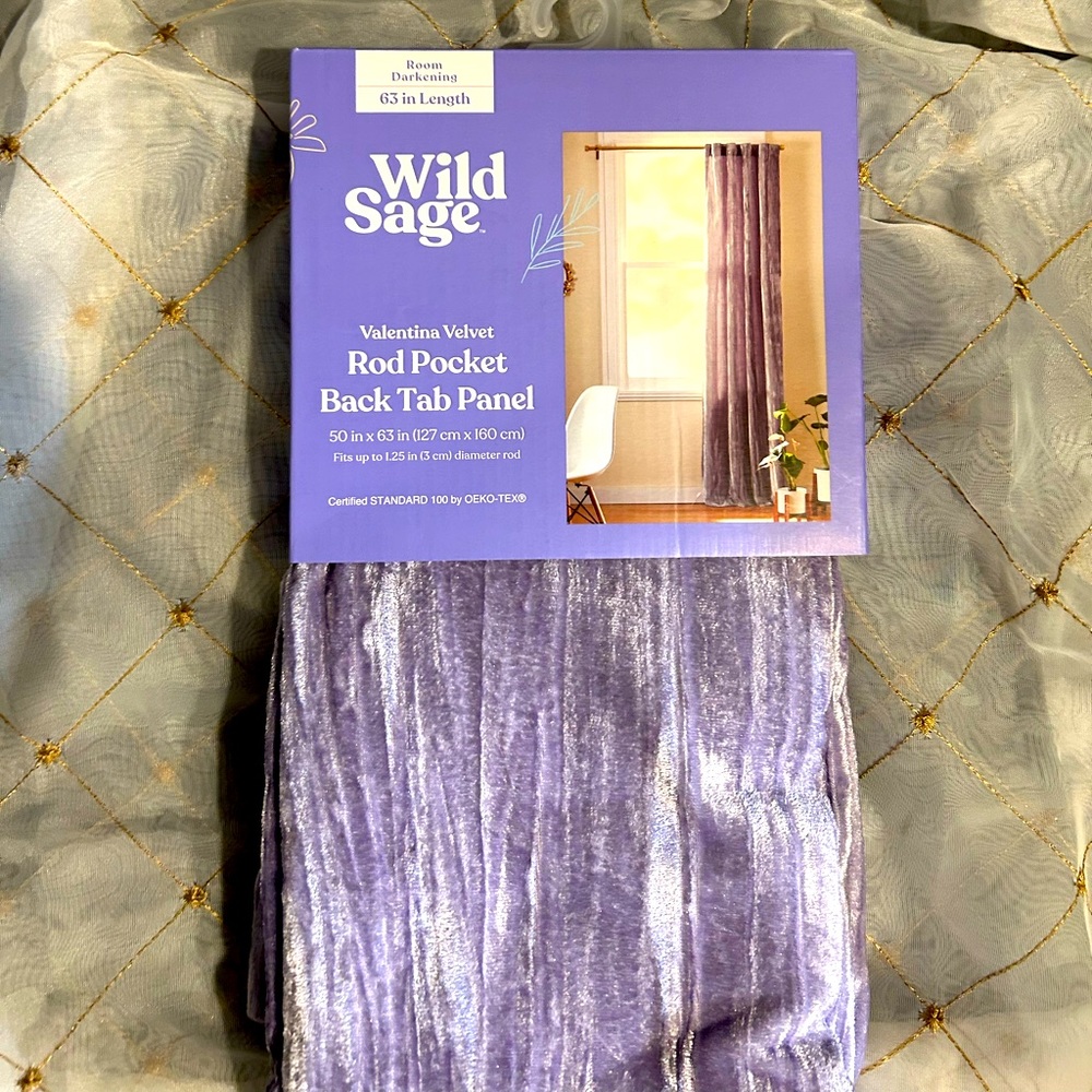 Wild Sage Velvet curtains